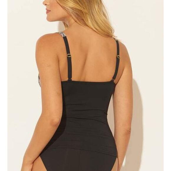 Bleu Rod Beattie Tankini Top Plunge Skin Games NWT 10 - Picture 2 of 8